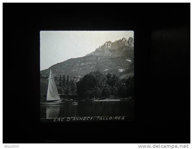 Plaque Stereoscopique "lac D'annecy : Talloires - Glasplaten