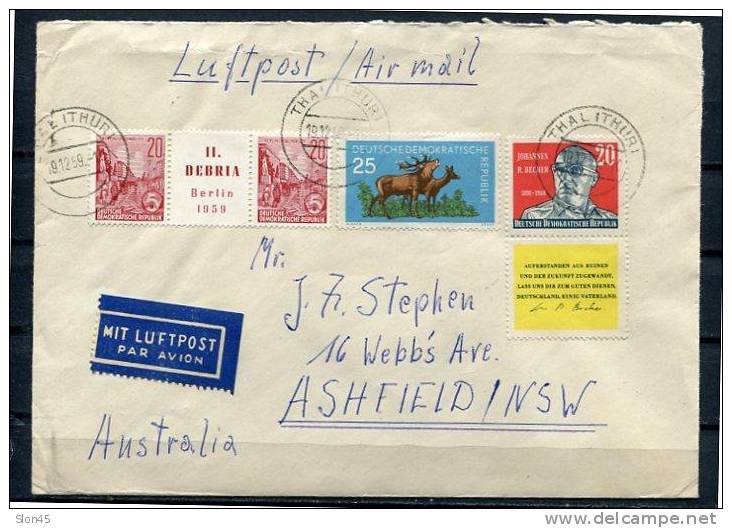 Germany 1959 Cover. Nice Cover Sent To Australia. Stamps+labels - Covers & Documents