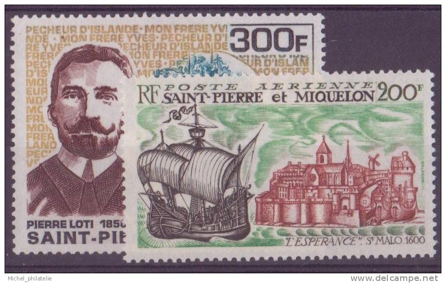 ⭐ Saint Pierre Et Miquelon - Poste Aérienne - YT N° 46 Et 47 ** - Neuf Sans Charnière ⭐ - Neufs