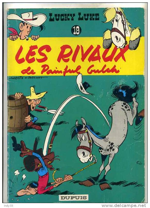 - LUCKY LUKE . 19 . LES RIVAUX DE PAINFUL GULCH . DUPUIS 1986 - Lucky Luke