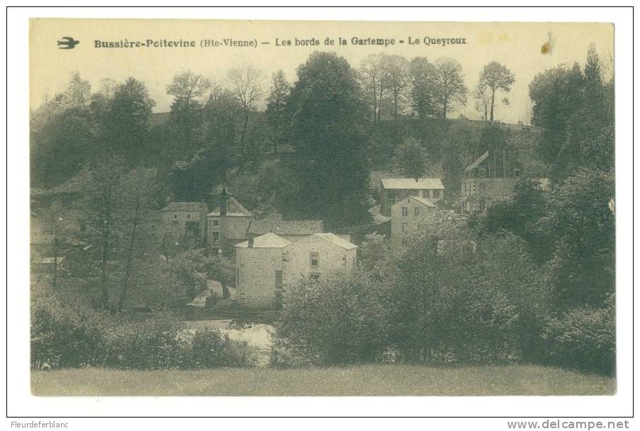 BUSSIERE-POITEVINE (87) - CPA - Les Bords De La Gartempe : Le QUEYROUX (moulin) - Bussiere Poitevine