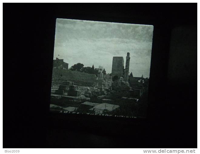 Plaque De Verre Stereoscopique  "arles : Theatre Antique " - Glass Slides