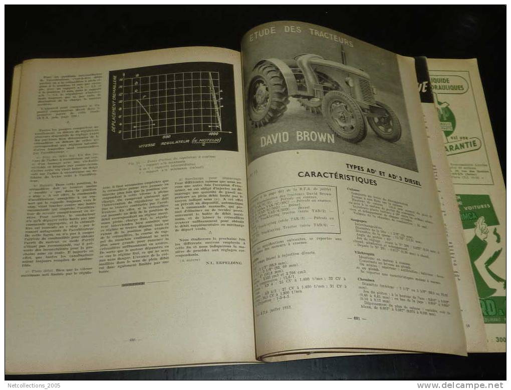 REVUE TECHNIQUE AUTOMOBILE: PACKARD / TRACTEUR DAVID BROWN - AU SERVICE DE L´AUTOMOBILE - Auto