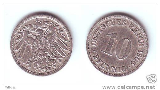 Germany 10 Pfennig 1906 D - 10 Pfennig