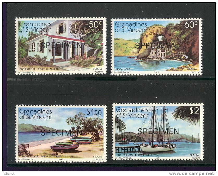 Grenadines Of St. Vincent Scott # 199 - 202 Complete MNH VF Specimen - St.Vincent (1979-...)