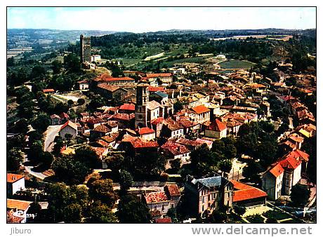 MONTCUQ  / Vue Aérienne / Cachet Postal De MONTCUQ // 1/119-141 - Montcuq