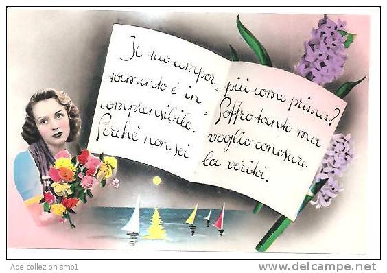 42369)cartolina Illustratoria Serie Promesse Di Matrimonio/sentimentali / Tristi Dell'epoca - Hochzeiten