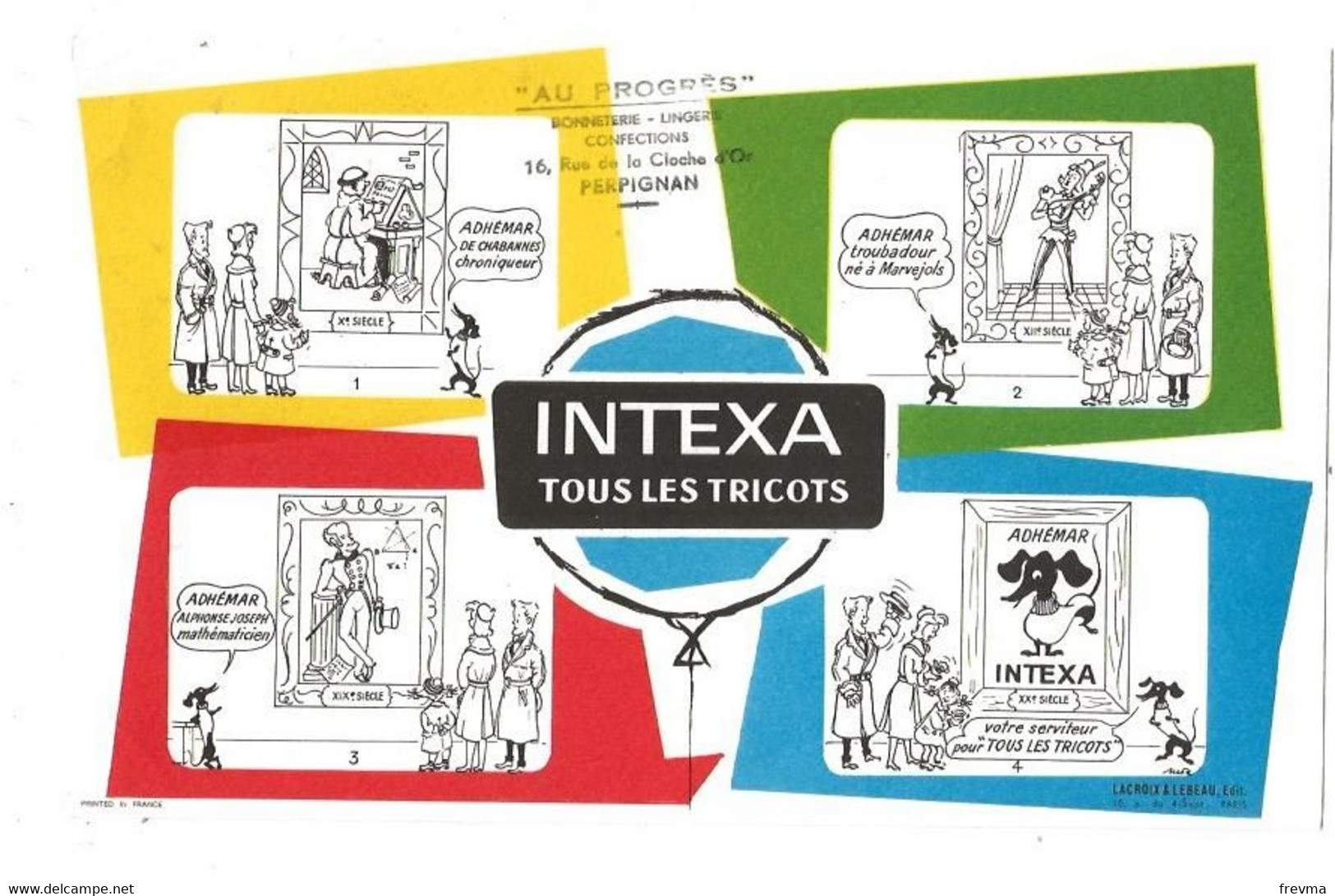 Buvard Intexa Tous Les Tricots - I