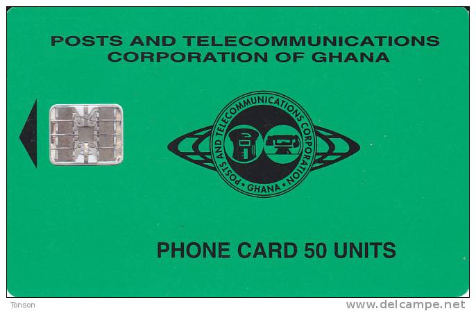 Ghana, GHA-C-05 /04.97, Small Logo, Green, 2 Scans. - Ghana