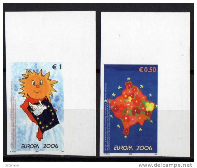 U-3   KOSOVO UNMIK 2006 EUROPA CEPT INTEGRATION CHILDREN ERROR IMPERFORATE  NEVER HINGED - 2006