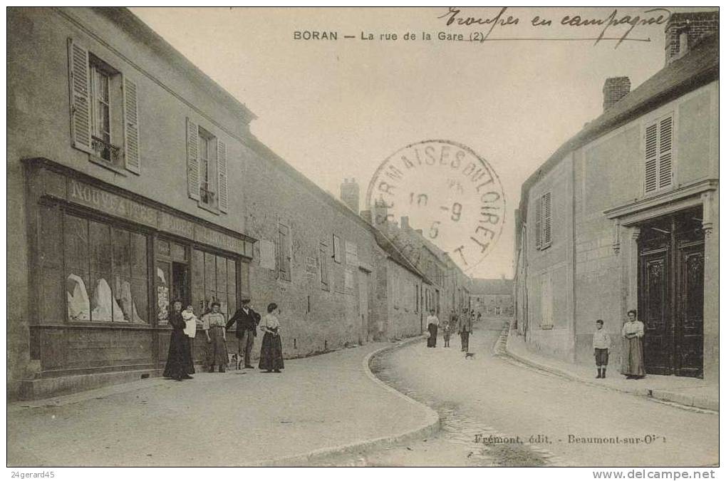 CPA BORAN (Oise) - La Rue De La Gare - Boran-sur-Oise