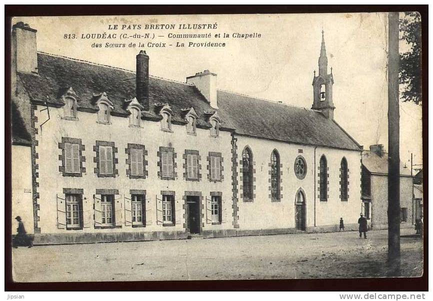 Cpa Du 22 Loudéac La Providence Communauté Et La Chapelle Des Soeurs De La Croix   A29 - Loudéac