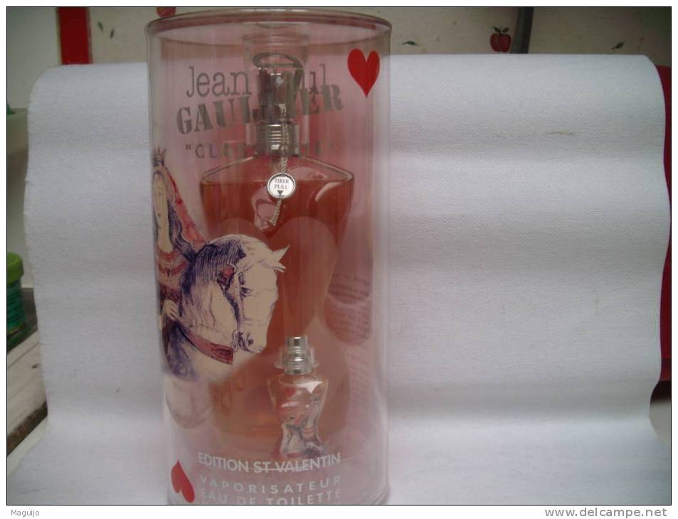 GAULTIER ED .ST VALENTIN " LA DAME DE COEUR"100 ML + MINI   LIRE §§§ - Miniaturen Flesjes Dame (met Doos)