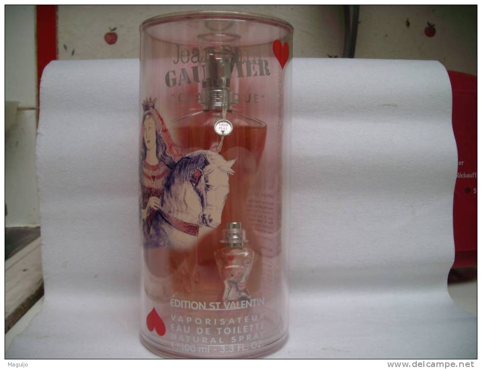 GAULTIER ED .ST VALENTIN " LA DAME DE COEUR"100 ML + MINI   LIRE §§§ - Miniatures Womens' Fragrances (in Box)