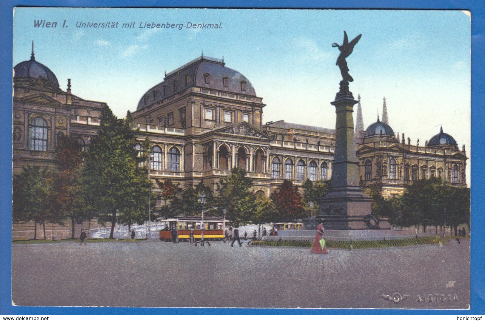 Österreich; Wien; Universität Mit Liebenberg Denkmal; 1912 - Wien Mitte