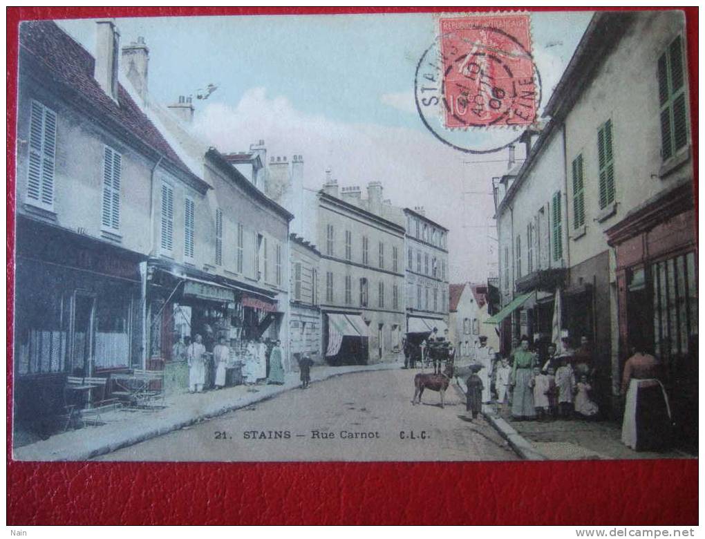 93 - STAINS - RUE CARNOT - BELLE ANIMATION .... - Stains