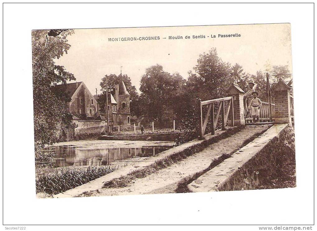 MONTGERON - CROSNES - Moulin De Senlis - La Passerelle - - Montgeron