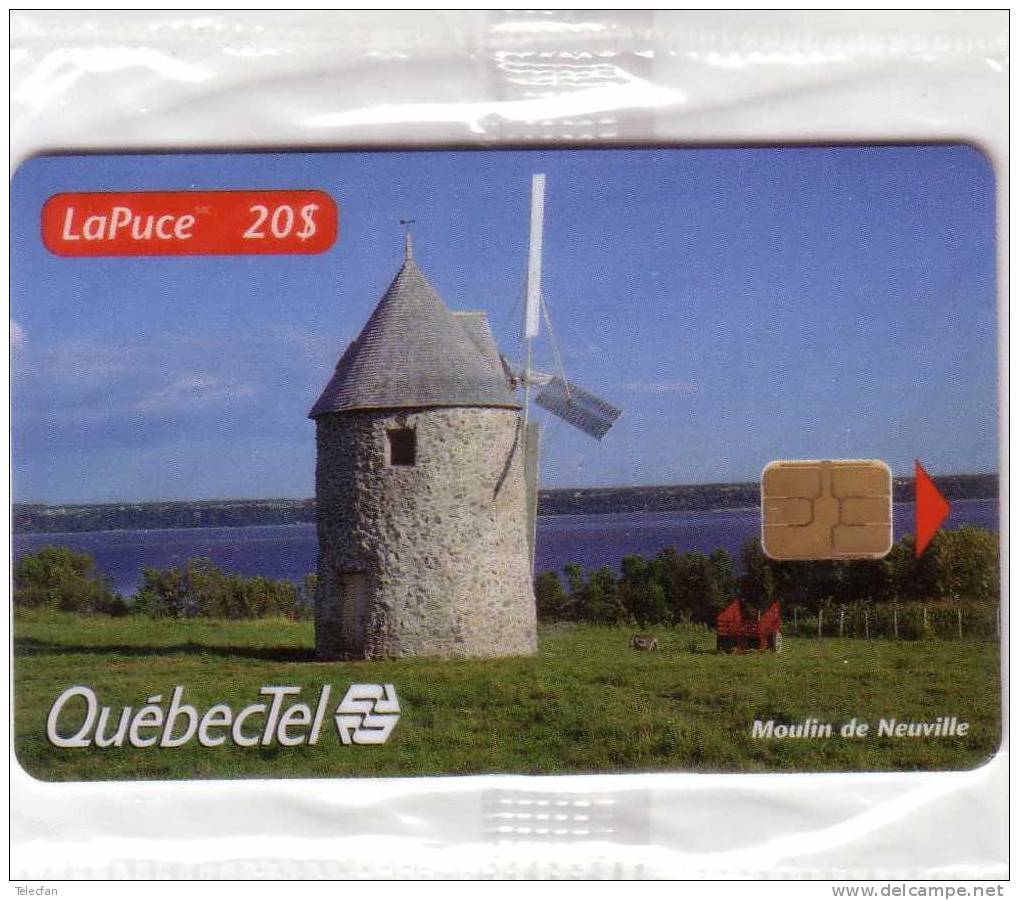 CANADA  QUEBECTEL MOULIN A VENT DE NEUVILLE 20$  (12€ Valeur Faciale) NEUVE NSB MINT ONLY VERY RARE - Canada