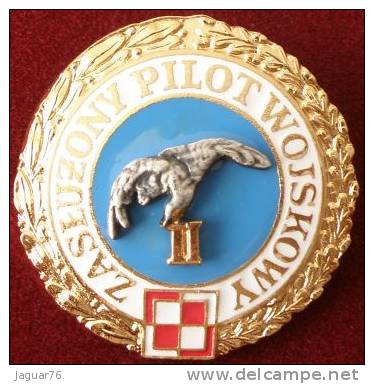 POLISH POLAND MERITORIOUS MILITARY PILOTS  2 Class - Other & Unclassified