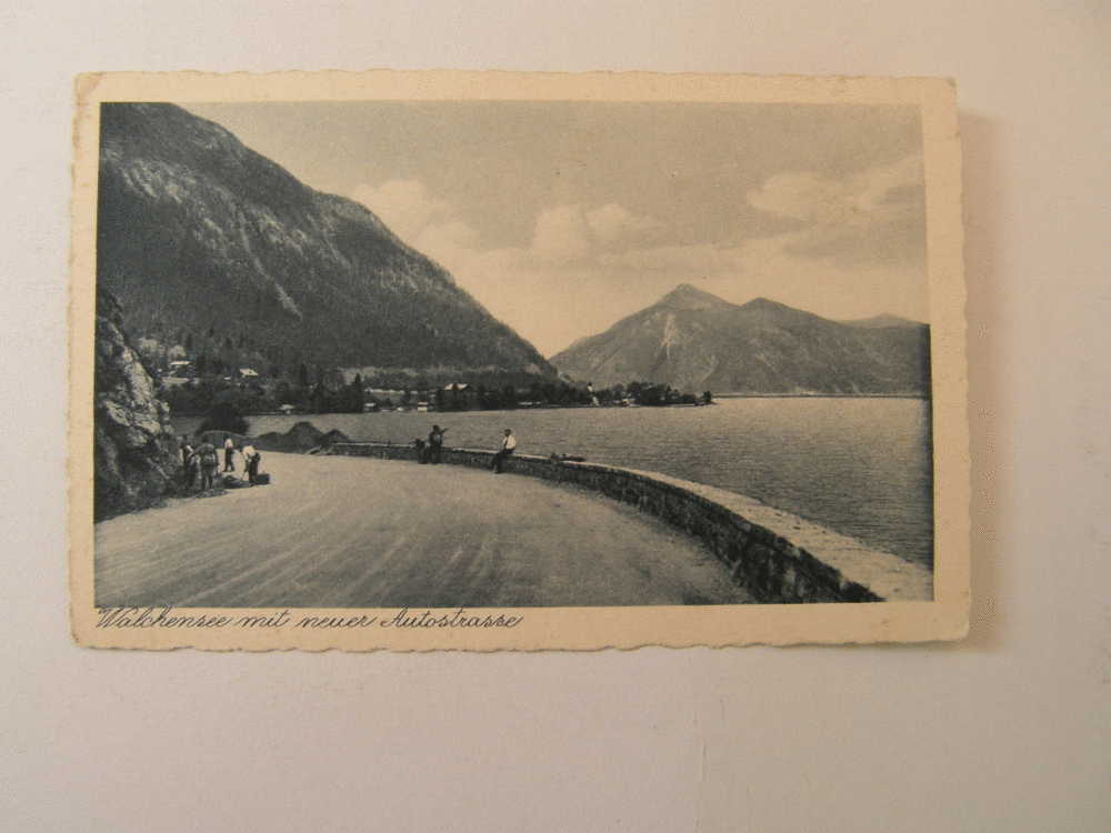 Walchensee Mit Neuer Autostrasse   VF  D67829 - Zugspitze