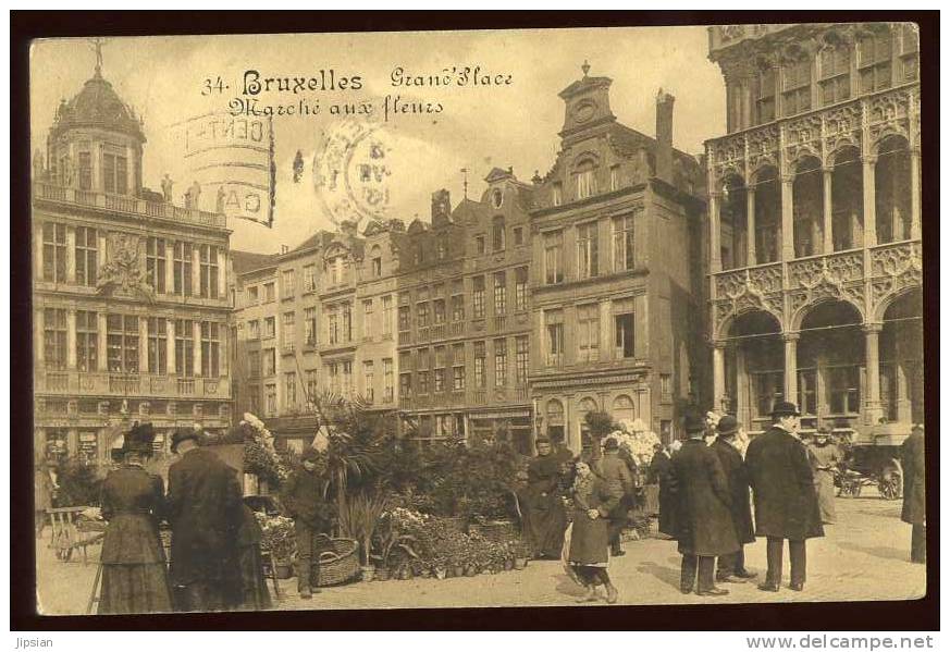 Cpa Belgique Bruxelles Grand'Place  Marché Aux Fleurs  A29 - Markten