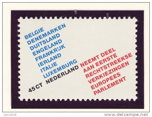 Niederlande / Netherlands 1979 : Mi 1134 *** - Direktwahlen / Elections - Ongebruikt