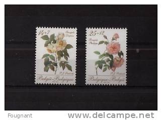 BELGIQUE : :1990:N°2353/4 NSC.Roses De Redouté. - Roses