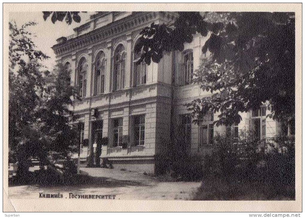 CHISINAU / KISHINEV / KICHINEW : GOSUNIVERSITET / L´ UNIVERSITÉ - CARTE ´VRAIE PHOTO´ - ANNÉE: 1960 (e-506) - Moldavië