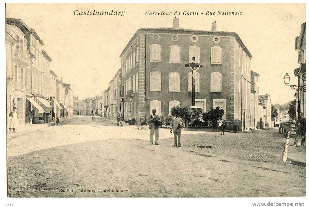 Castelnaudary - Carrefour Du Christ - Rue Nationale - Castelnaudary