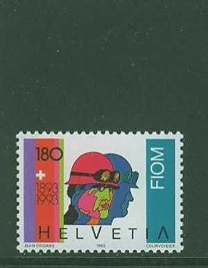 CH1421 Centenaire De La Federation Des Travailleurs De La Metallurgie 1423 Suisse 1993 Neuf ** - Unused Stamps