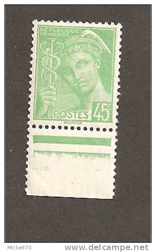 France N°414 Neuf** Type Mercure - 1938-42 Mercurio