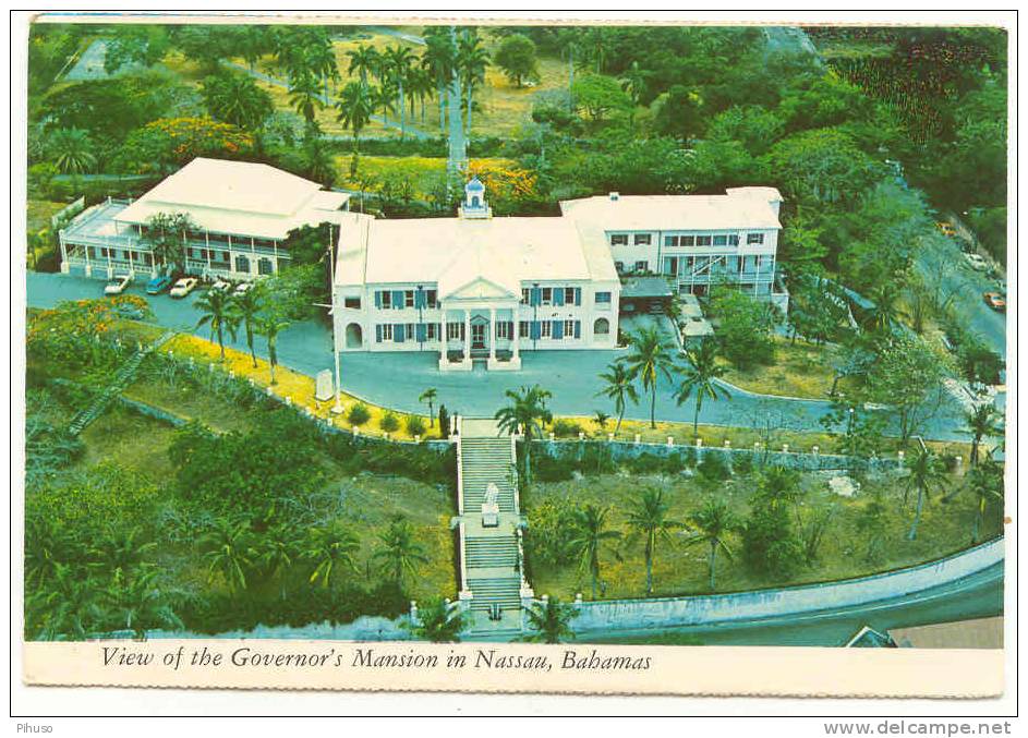 BAHAMAS-4  NASSAU : View Of The Governor´s Mansion - Bahamas