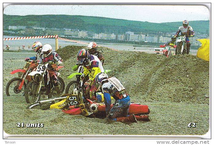 Isle Of Man, MAN 156, 2 £, Tt Racers 2000,  Dramatic Scene, Only 10.000 . - Man (Eiland)