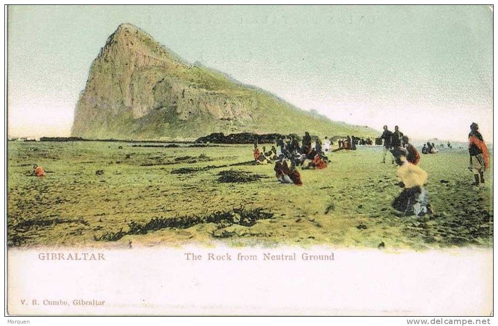 Postal GIBRALTAR. The Rock And Neutral Ground - Gibilterra