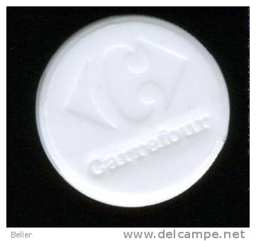 JETON DE CADDIE CARREFOUR - Trolley Token/Shopping Trolley Chip