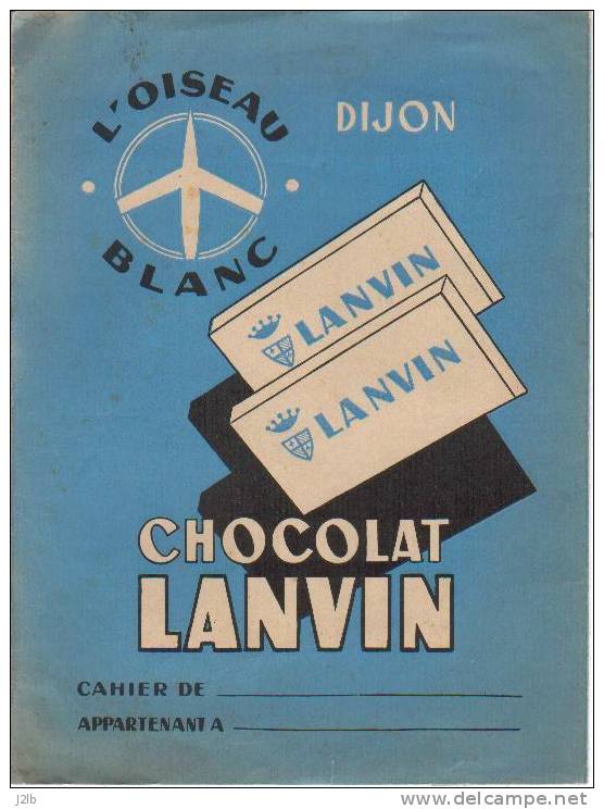 Protège Cahier - Chocolat Lanvin - L´Oiseau Bleu - L