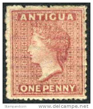 Antigua #2 (SG #6) Mint Hinged 1p Victoria From 1863 - 1858-1960 Colonie Britannique