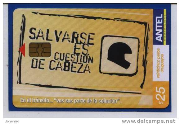 Uruguay TC 495a "En El Transito" Salvarse Es Cuestión De Cabeza - Uruguay