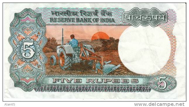 5 Rupee  C1975 India Banknote Currency #80k - Indien