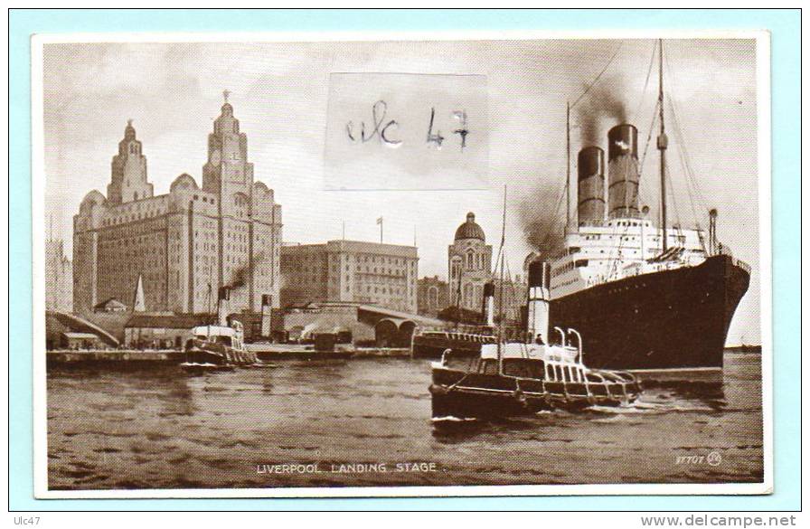 - LIVERPOOL. - LANDING . STAGE. - POST-CARD - Photo BROWN. - Tbé - Scan Verso - - Liverpool
