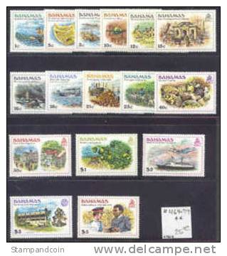 Bahamas #464-79 Mint Never Hinged Set From 1980 - Bahama's (1973-...)