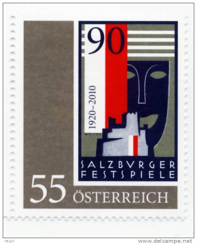 190 Jahre Salzburger Festspiele - Sondermarke 2010 - Unused Stamps