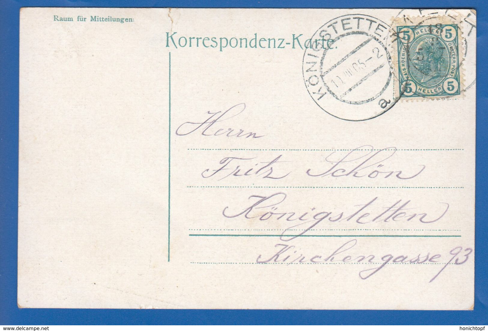 Österreich; Melk An Der Donau; Stift; 1905 Stempel Königstetten - Melk