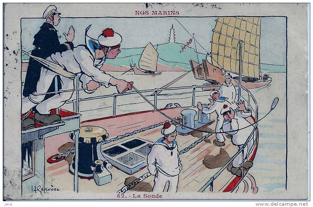 - ILLUSTRATEURS - H. GERVESE - NOS MARINS - LA SONDE - - Gervese, H.