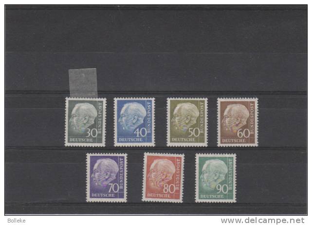 Allemagne - République Fédérale - Yvert 125A / 128B  * - MH  -  Valeur 27,50 - Neufs