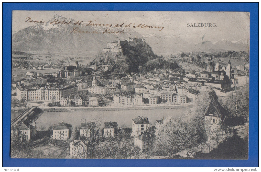 Österreich; Salzburg; Panorama; 1911 - Salzburg Stadt