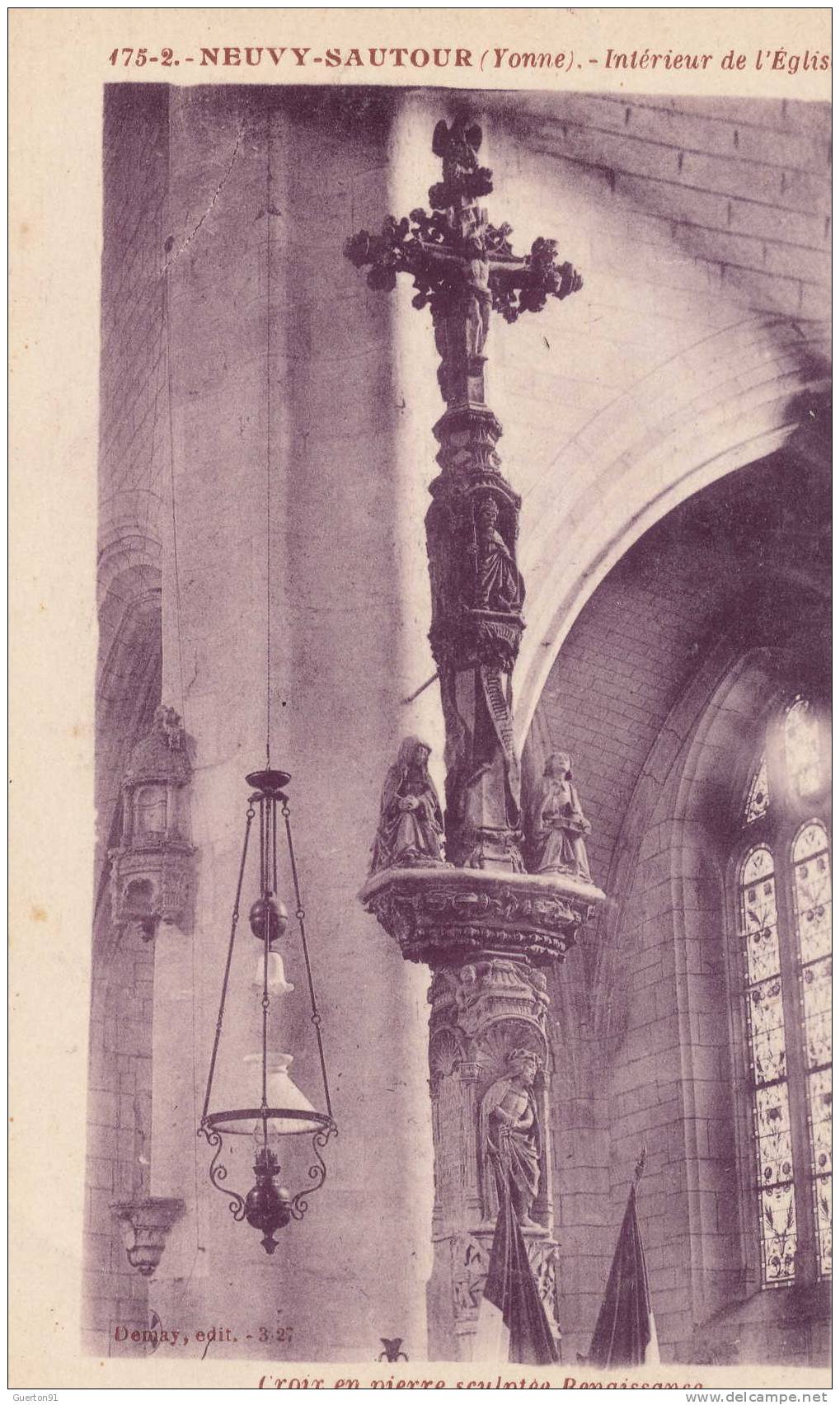 CPA ( 89 )  NEUVY-SAUTOUR     Intérieur De L'église - Neuvy Sautour