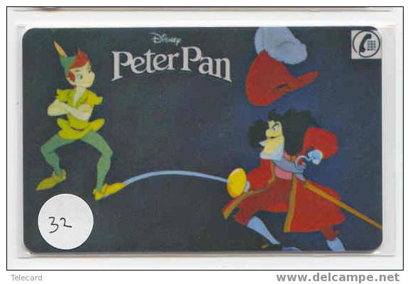 Disney PETER PAN PHONECARD Walt Disney World Orlando USA  (32) TELECARTE - Disney