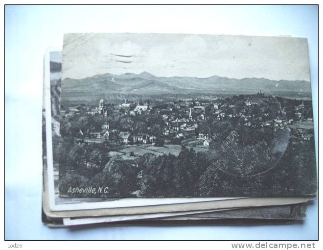 America USA United States NC Asheville Panorama Old - Asheville