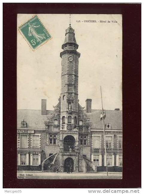 Orchies Hôtel De Ville édit.delsart N° 698 - Orchies